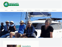 Tablet Screenshot of insightstours.com.au